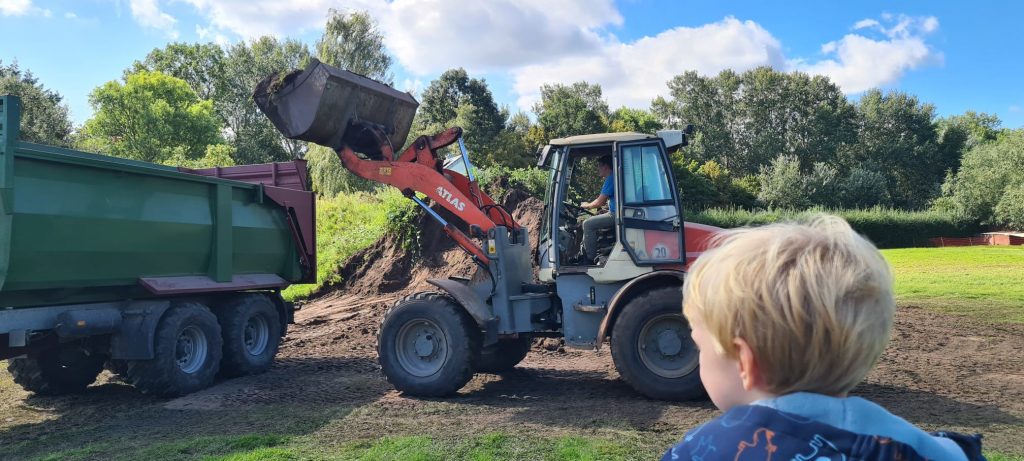 Die Furchis Bagger im Einsatz